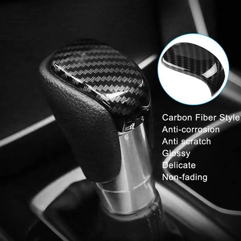 2X Внутренняя Отделка Рулевого Колеса Из Углеродного Волокна ABS, Ручка Переключения Передач Для Honda Accord 10Th 2018-2020