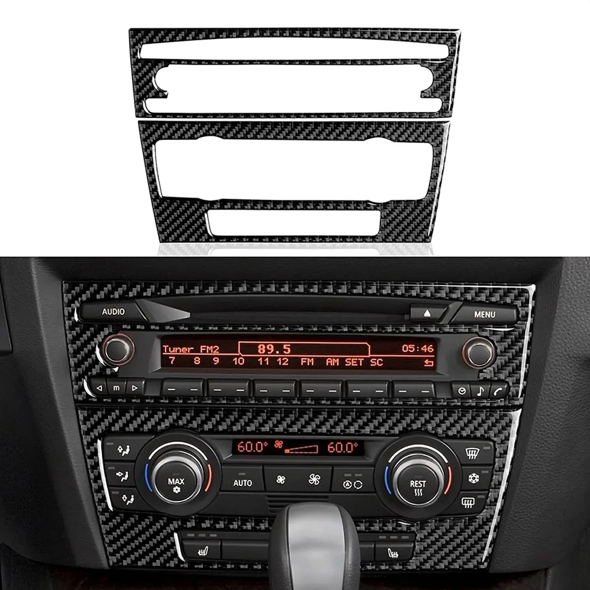 Автомобильный CD-диск, наклейка на панель консоли управления, наклейка из углеродного волокна, накладка для BMW-3 серии E90 E92 E93 2005-2012