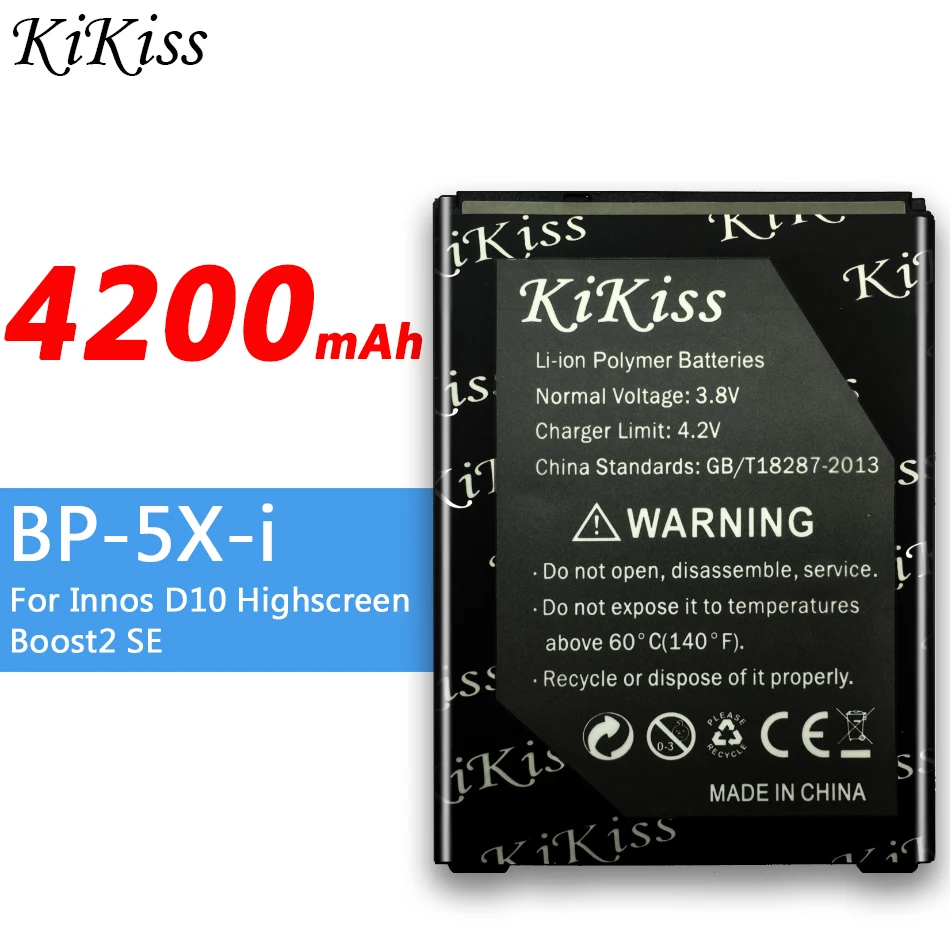Аккумулятор BP-5X-i 4200 мАч для Highscreen Boost 2 II SE innos D10 D10C D10F D10CF (версия 3000 мАч) Мобильный телефон BP5Xi Batteria ACCU