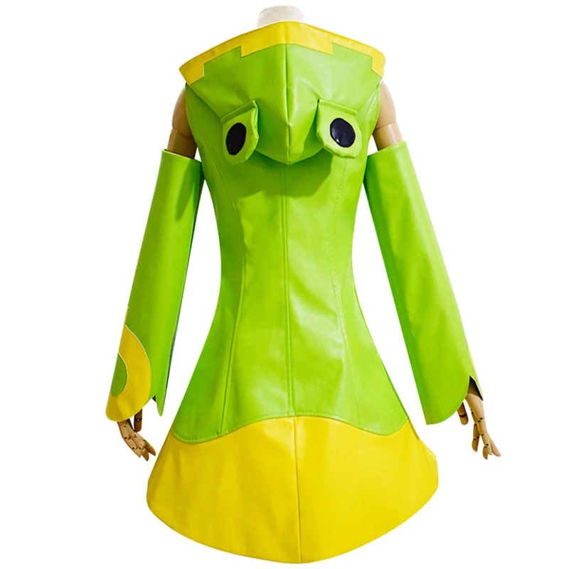 Аниме Card Captor Косплей костюм Киномото Сакура Зеленая лягушка Плащ Наряды для взрослых детей Хэллоуин Карнавальный костюм для вечеринки