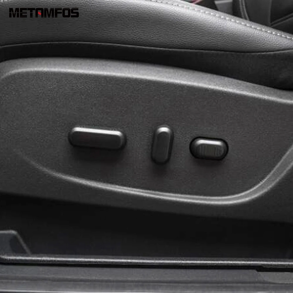 Для Ford Kuga Escape 2017 2018 2019 Матовая ручка переключателя регулировки сиденья, Декоративная накладка, наклейка на крышку, Аксессуары для стайлинга автомобилей