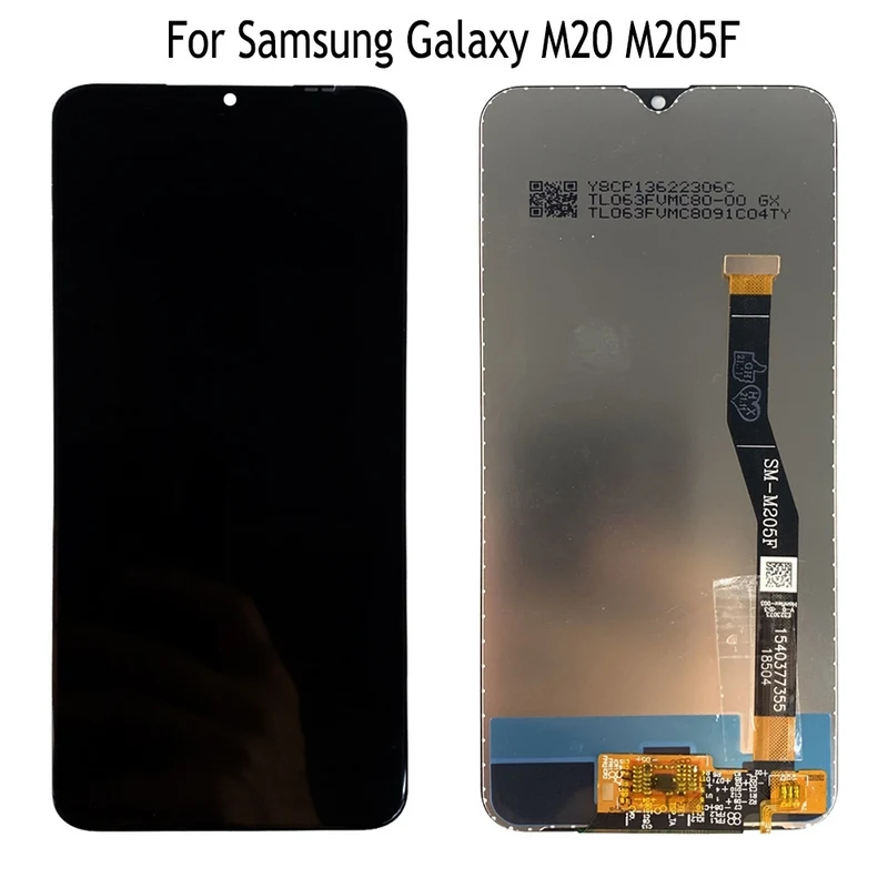 Для Samsung Galaxy M20 Замена экрана оптом Оригинальный ремонт сенсорного дисплея Tauschen Pantalla LCD Reparatur в сборе M205F