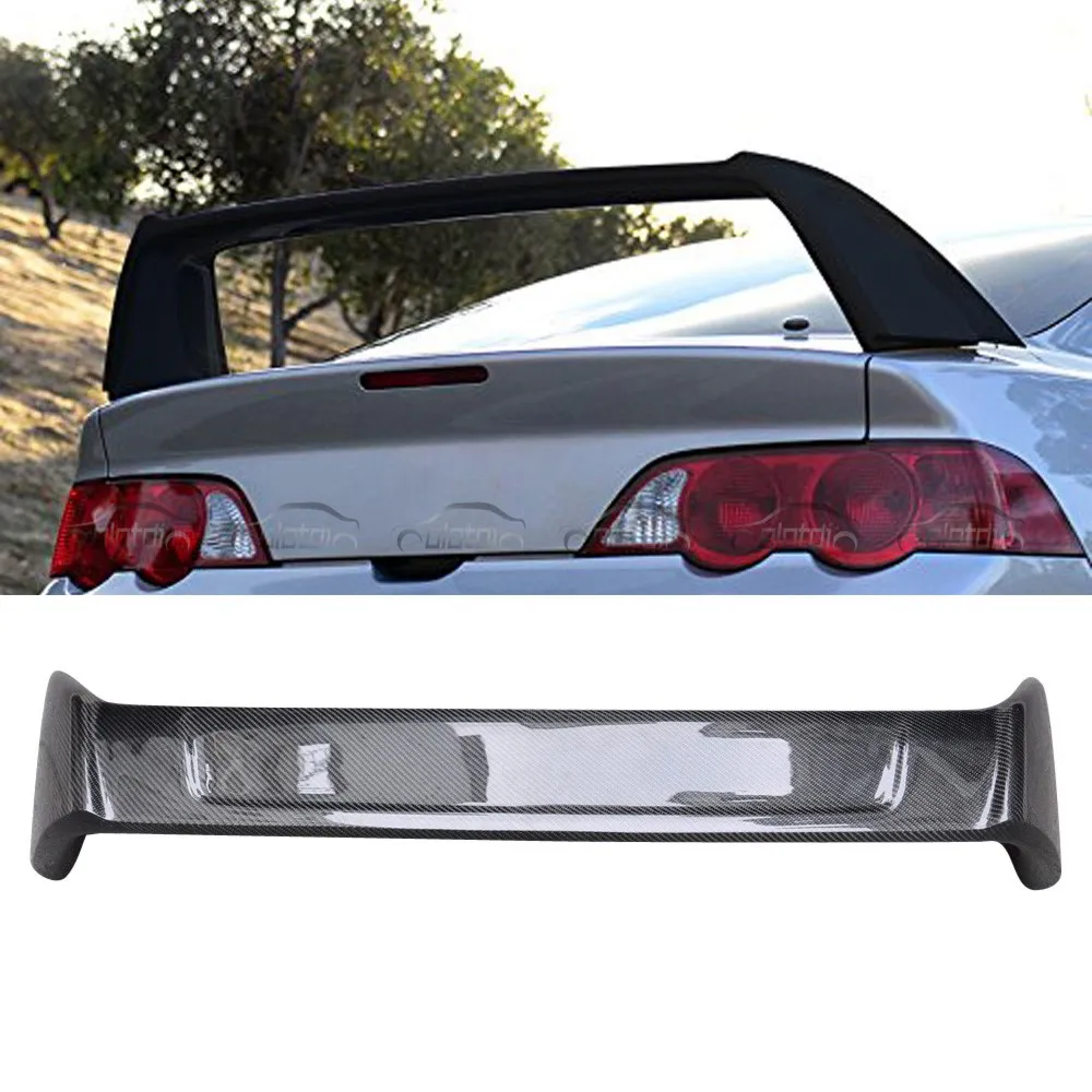 Карбоновый Задний Бампер для Багажника, Крыло, Спойлер Ducktail High Kick Со Светодиодной Подсветкой для Honda Acura RSX DC5 2002-2004