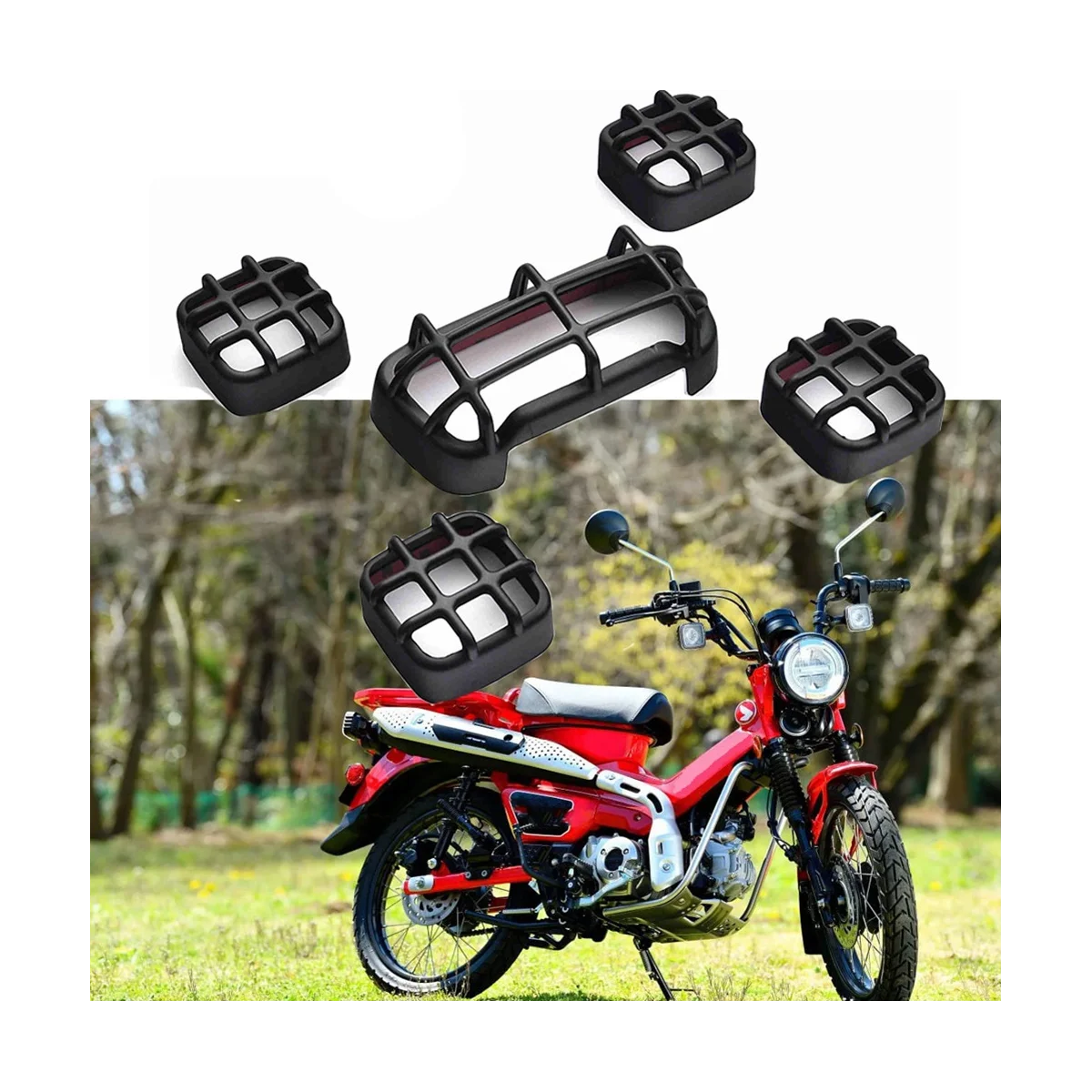 Крышка решетки заднего фонаря указателя поворота мотоцикла для Honda CT125 Trail 125 Hunter Cub 2020 2021 2022