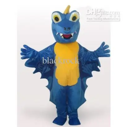Новая горячая распродажа для взрослых, милый синий динозавр, необычный мультяшный костюм талисмана, Плюшевое Рождественское маскарадное платье, костюм талисмана на Хэллоуин