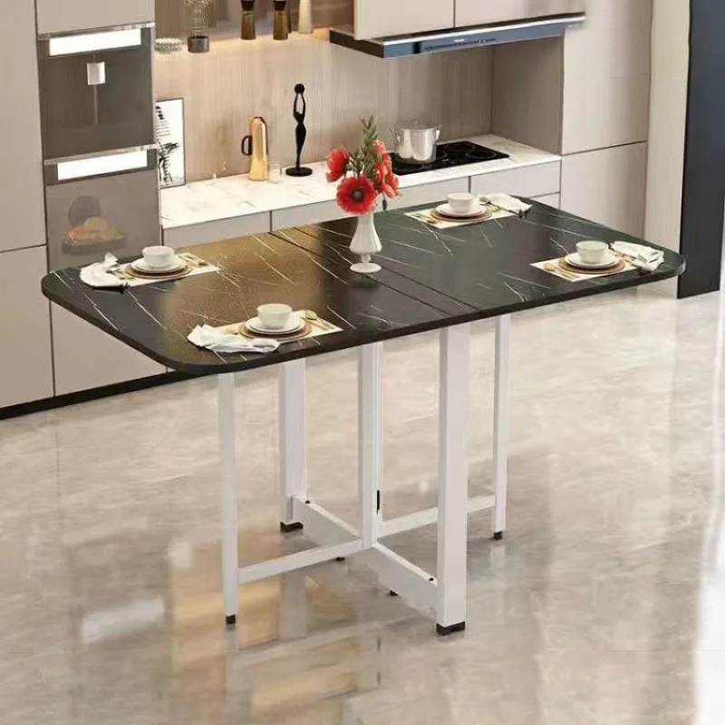 Складной обеденный стол для дома, имитирующая доску, Многофункциональный комбинированный обеденный стол Mueblesa Home Decoration WXH38YH