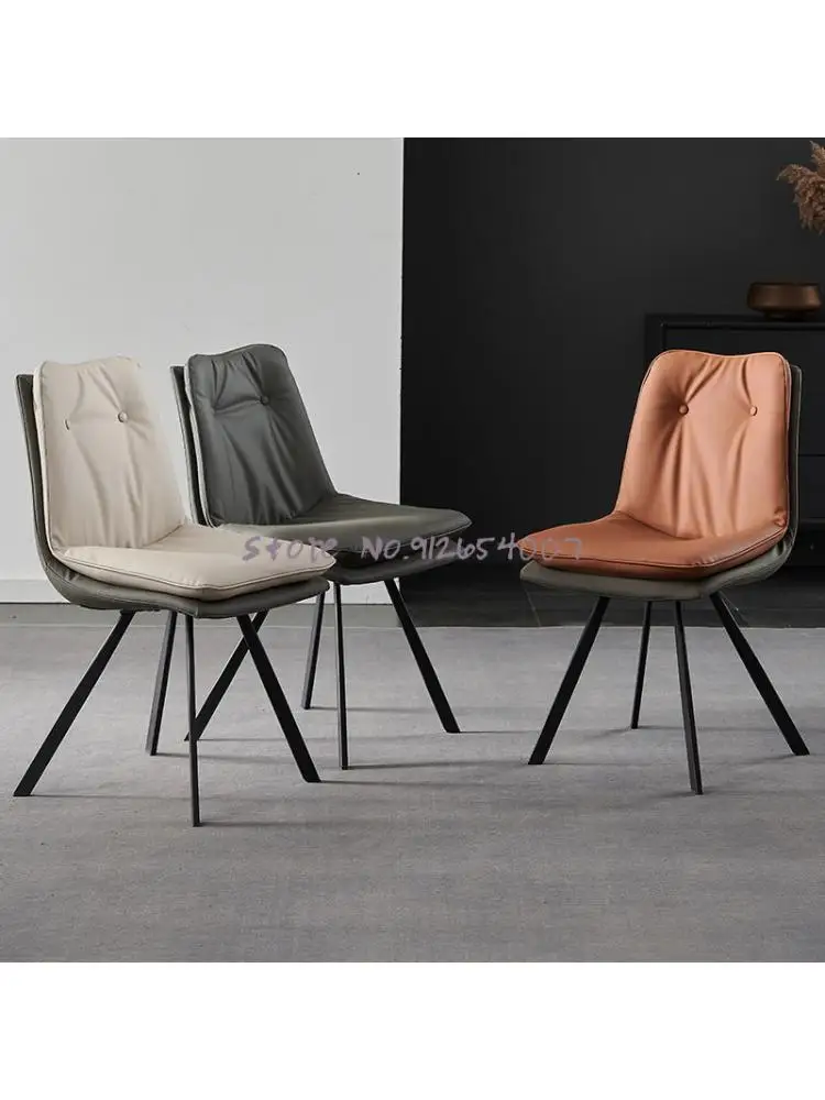 Современный минималистичный бытовой Легкий Роскошный обеденный стул Со спинкой в скандинавском стиле для ресторана, стол для отдыха и стул для маленькой квартиры
