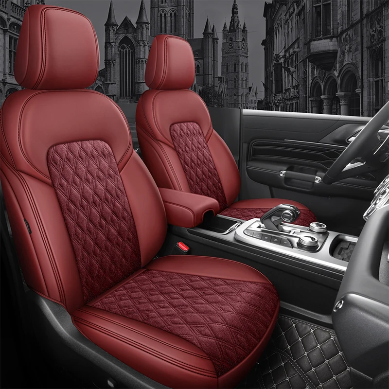 средний Комбинированный Чехол Для Автокресла Из Кожи Алькантары Lexus RC 200t 350 300h 300 200t f sport Car Cushion Cover Auto Complete