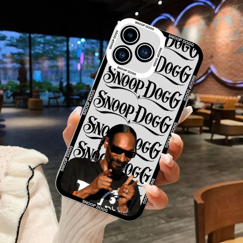 Чехол для телефона Rapper S-SNOOP D-DOGG для iPhone 11 12 Mini 13 14 Pro Max с прозрачным корпусом