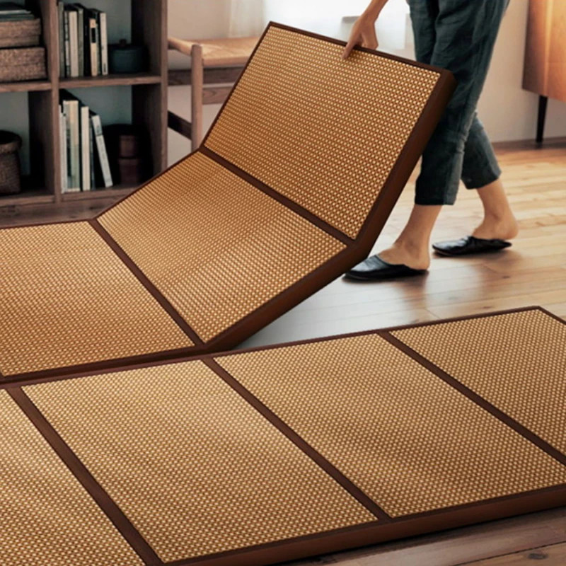 Японский ротанговый коврик для сна на кровать, толстый ковер для гостиной, коврик-татами, Летний детский коврик для игр, коврик для спальни
